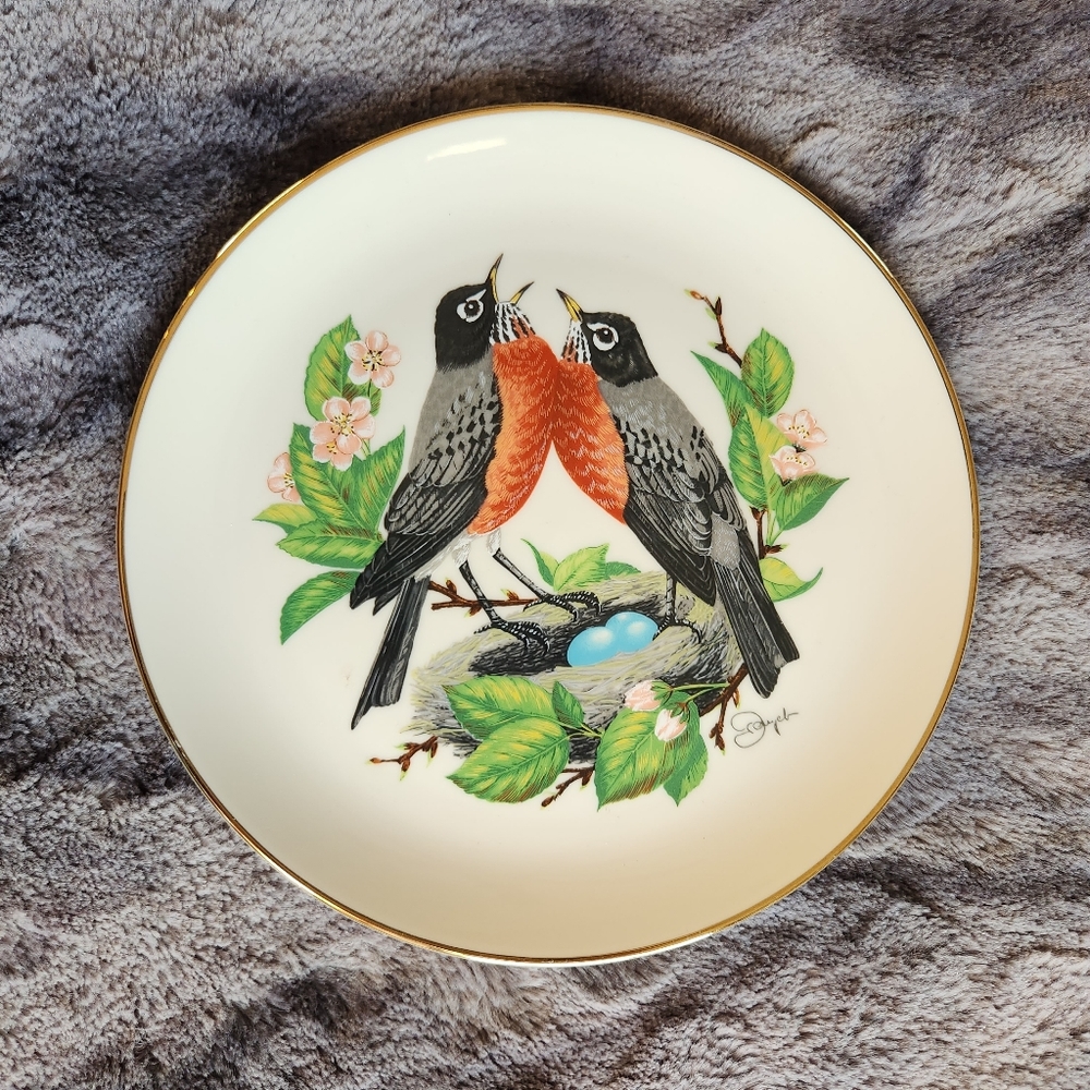 Spring Robin plate - Picture 1 of 3